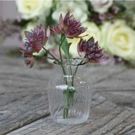 Vase i glas - H8 cm.