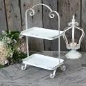 Etagere i creme med patina
