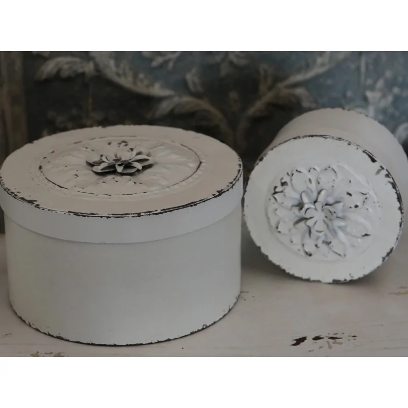 Box med rose i antik creme fra Chic Antique