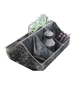 Metal kasse med 6 rum fra Chic Antique