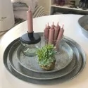 Bedelys i en flot gammel rosa / lilla farve