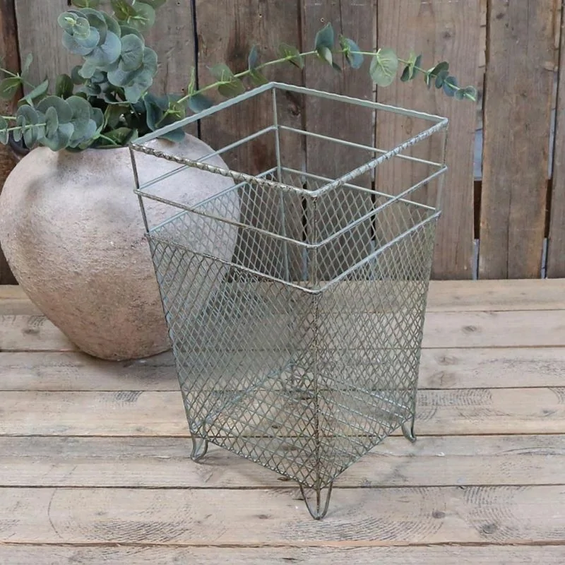 Papirkurv i metal fra Chic Antique