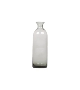 Vase med print i smoked grå fra Chic Antique