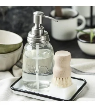 Sæbedispenser "Savon" i glas fra Ib Laursen