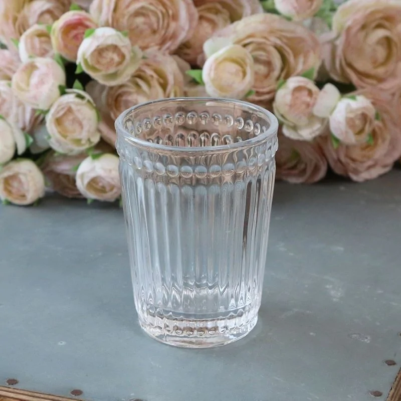 Tandkrus i glas m. riller