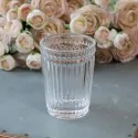 Tandkrus i glas m. riller