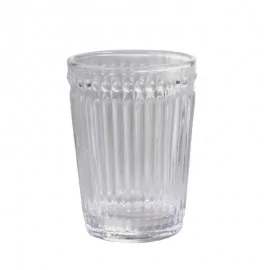 Tandkrus i glas m. riller