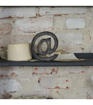 Bogstav i metal -  "@" 10 cm
