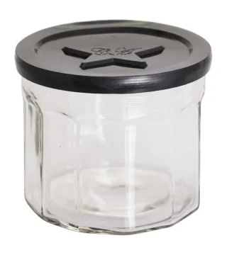 Marmeladeglas m. låg - H11 cm