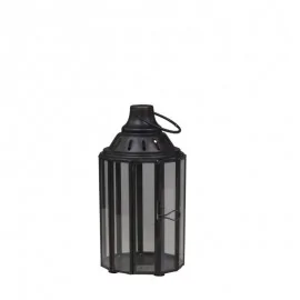 Lanterne m. glas - søjle H26 cm.