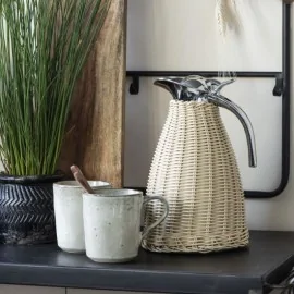 Termokande Ib Laursen m. flet i polyrattan