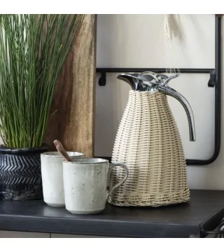 Termokande Ib Laursen m. flet i polyrattan