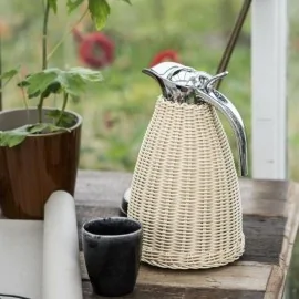 Termokande Ib Laursen m. flet i polyrattan