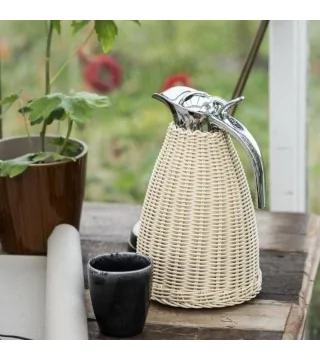 Termokande Ib Laursen m. flet i polyrattan