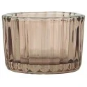Fyrfadsstage i glas fra Ib Laursen - Plum