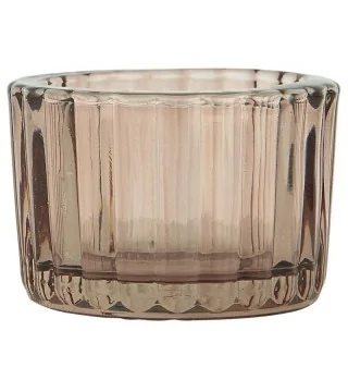 Fyrfadsstage i glas fra Ib Laursen - Plum