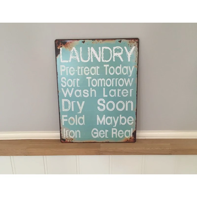 Metalskilt "Laundry"