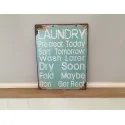 Metalskilt "Laundry"