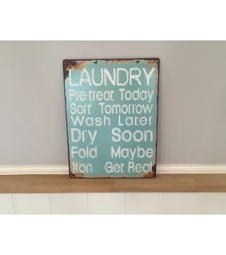 Metalskilt "Laundry"