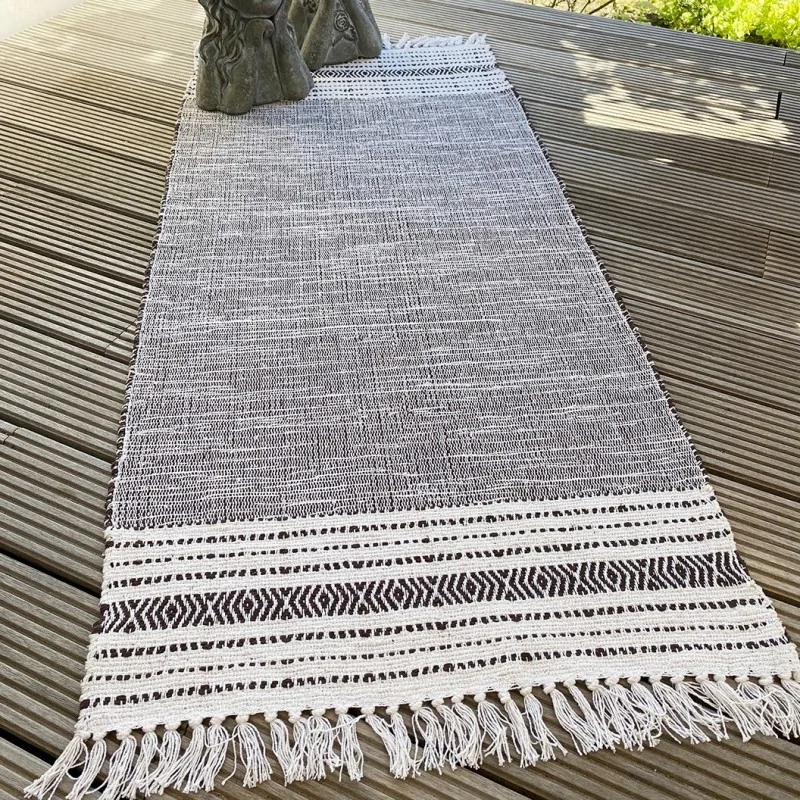 Gulvløber / tæppe grøn 70 x 150 cm.