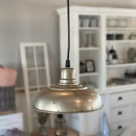 Loftslampe i metal - Ø20 cm.
