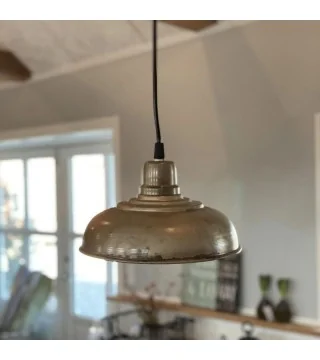 Loftslampe i metal - Ø20 cm.