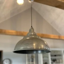 Loftslampe i metal - Ø37 cm.