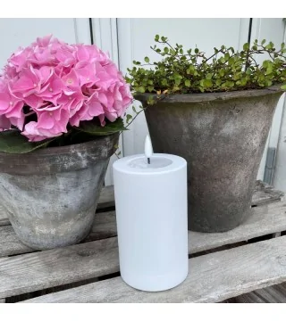 Udendørs bloklys med timer - 7,5 x 12,5 cm.