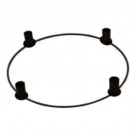 Adventsstage sort ring - Ø30 cm.