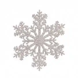 Snefnug med glimmer fra Chic Antique - Ø20 cm.
