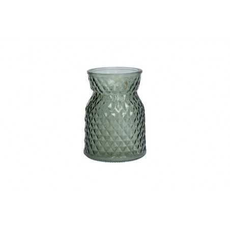 vase i glas med mønster