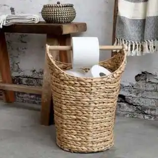 toiletpapirholder i flet - naturfarvet