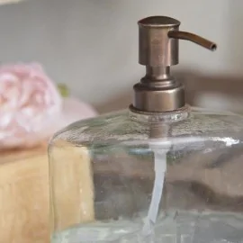 Sæbedispenser i glas fra JDL