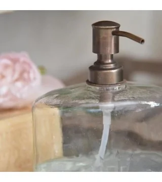 Sæbedispenser i glas fra JDL