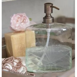 Sæbedispenser i glas fra JDL