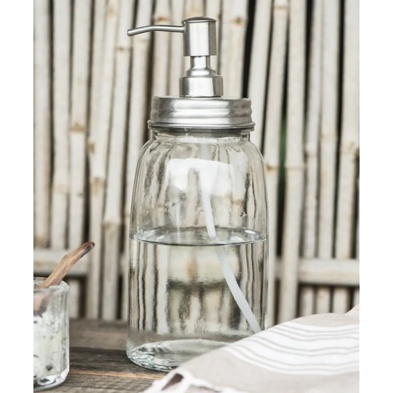 Sæbedispenser i glas fra Ib Laursen - stor