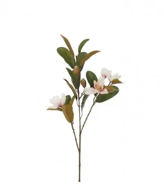kunstig magnolia gren med lyserøde blomster