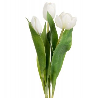 kunstige hvide tulipaner