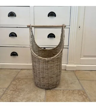 toiletpapirholder i flettet rattan