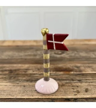 keramik flag med teksten tillykke
