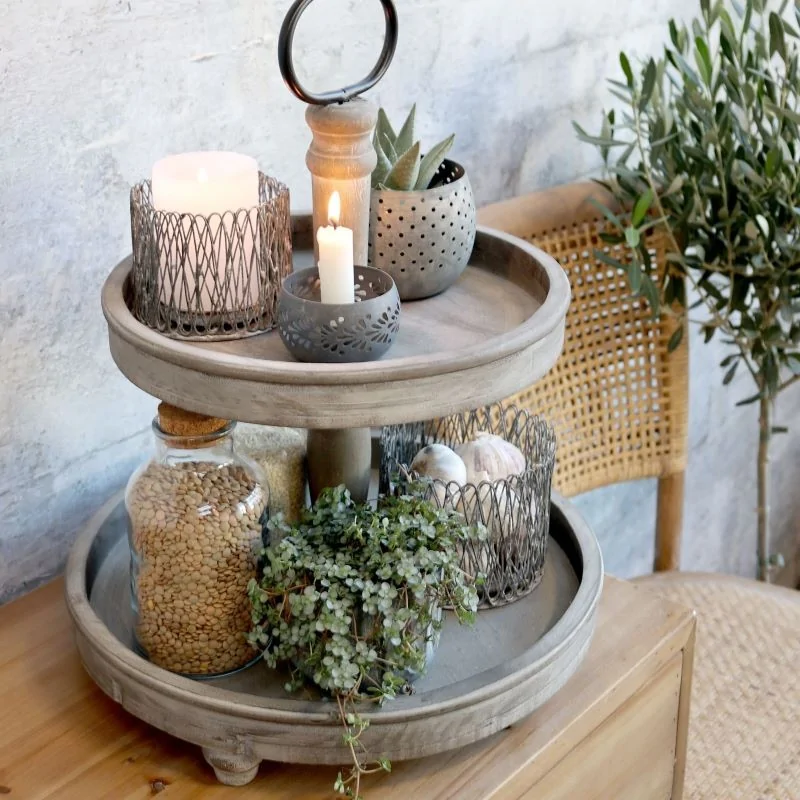 etagere i træ fra chic antique