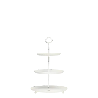 romantisk etagere i creme