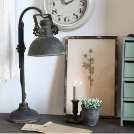 Factory bordlampe i sort fra Chic Antique