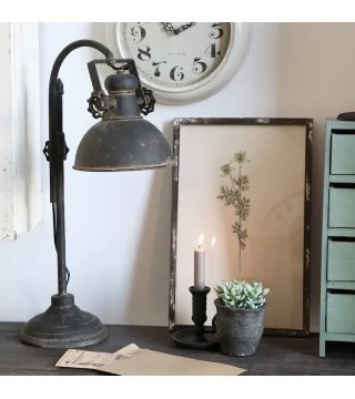 Factory bordlampe i sort fra Chic Antique