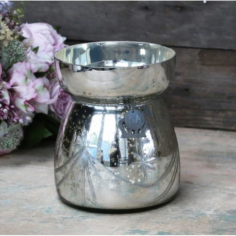 Vase i fattigmandssølv fra Chic Antique