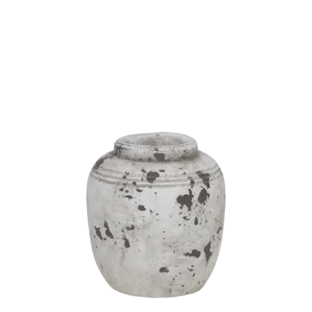 vase / krukke i råhvid