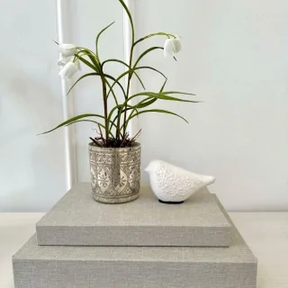 pyntefigur fugl i keramik
