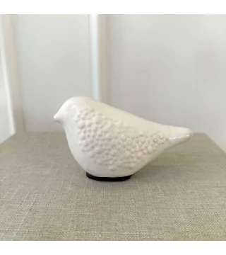 pyntefigur fugl i keramik