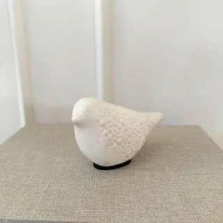 pyntefigur fugl i keramik
