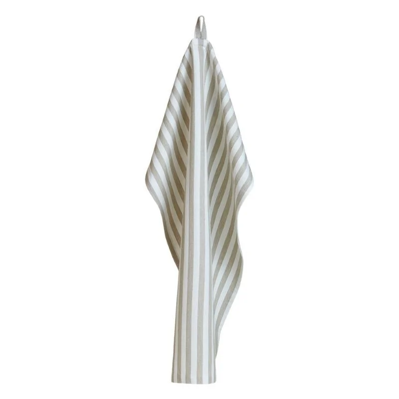 Viskestykke 50x70cm natur/hvid strib